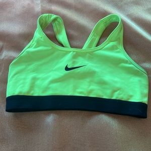 Neon Nike Dry Fit Swoosh Sports Bra NWOT